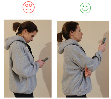 les bons gestes pour un dos solide  posture téléphone
